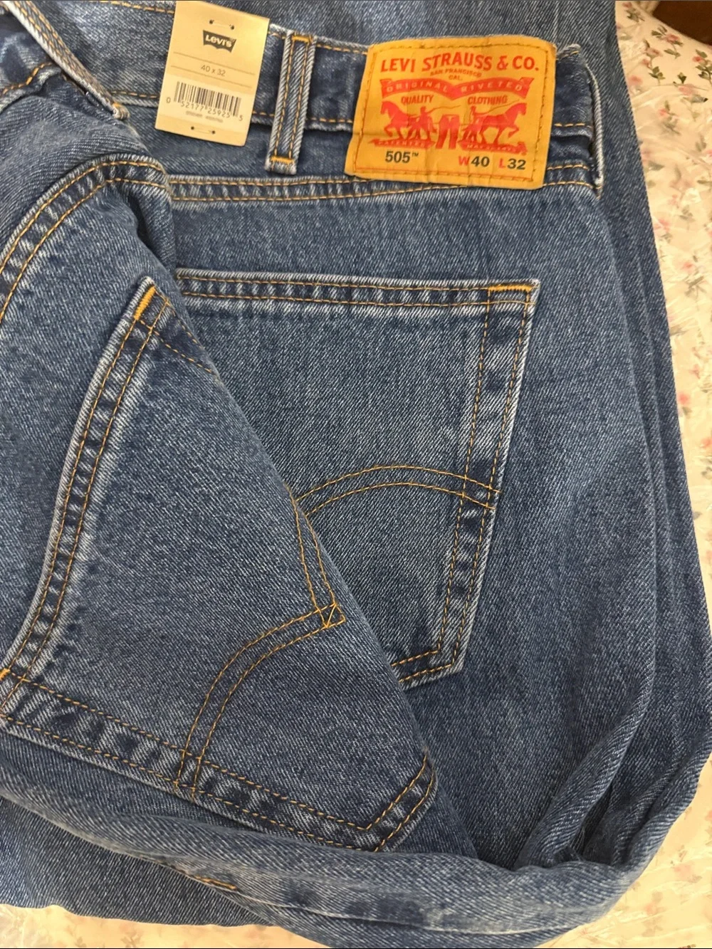 Levi's Men's Straight 505 Jeans in Blue new in package still